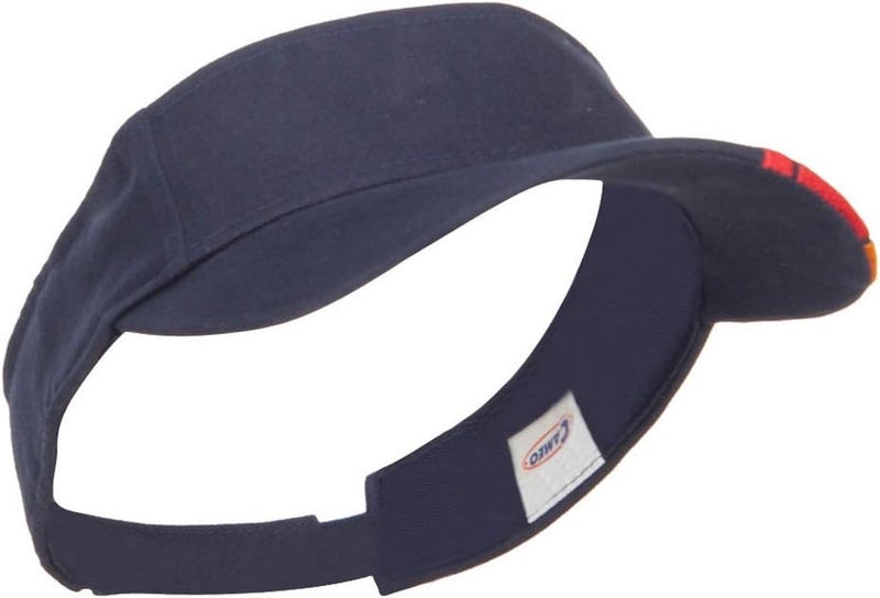 CAMEO Embroidered Flame Cotton Visor - Image 4