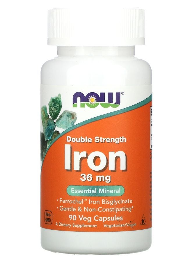 now Iron Double Strength 36 mg 90 Veg Capsules