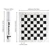 Andux Chess Game Set Chess Pieces and Rollable Board QPXQ01 Black42x42cm - Image 3
