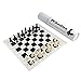Andux Chess Game Set Chess Pieces and Rollable Board QPXQ01 Black42x42cm - Image 2