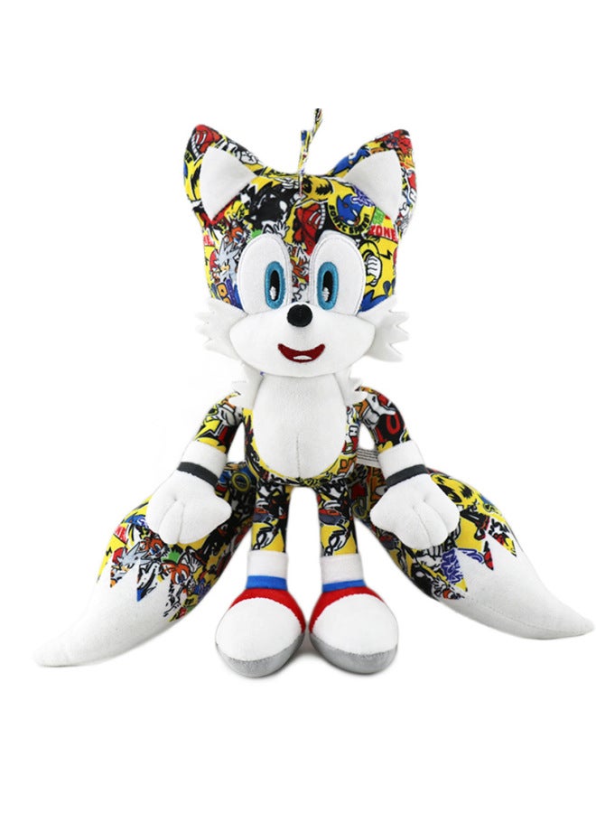 Cross Border Super Sonic Mouse Plush Tulsnak Hedgehog Mouse Doll Toy Doll-Color:30cm Printed Yellow-Height: - Image 1