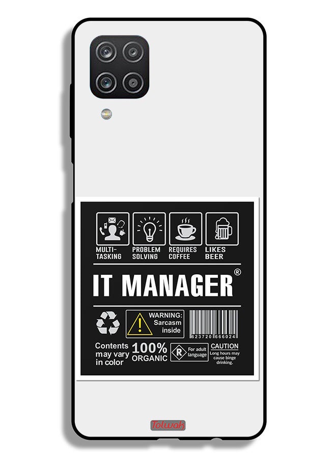 Tolwak Samsung Galaxy A12 Protective Case Cover It Manager Sticker - Image 1