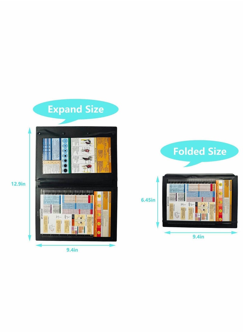 Excefore - Nursing Clipboard Bifold Clipboard Foldable for Nurses, Doctors and Students (Black) - Image 1