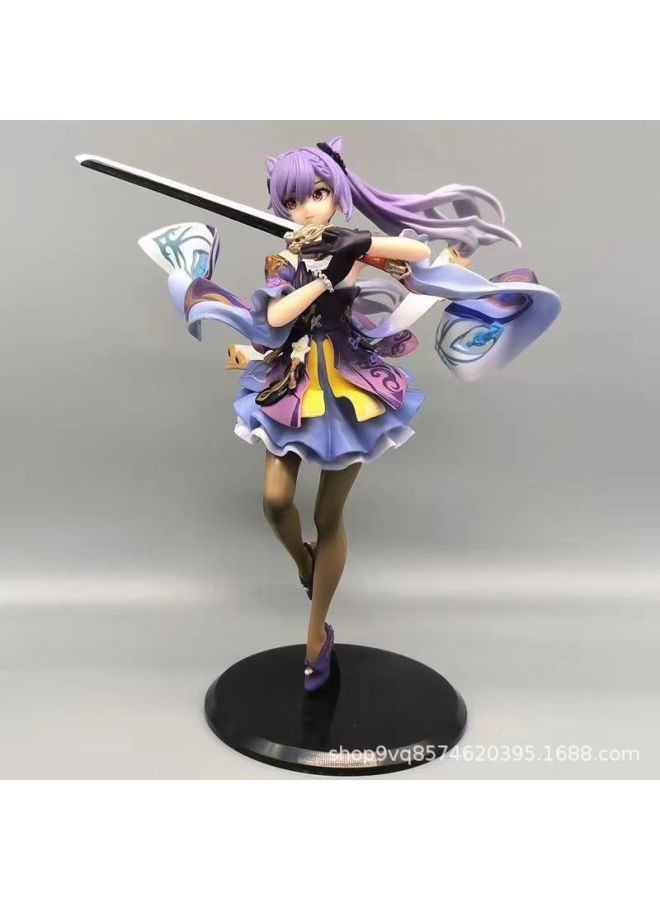 Decoration Children's Toy Gospel Woman Warrior Tide Clothing Auska Hand-made Model Animation Peripheral Collection Decoration Gift-Color:Sword Carving Sunny Bag 22CM - Image 1