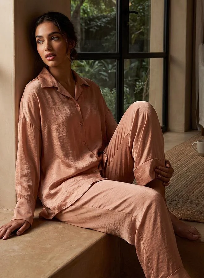 سبلاش فيڤ Fav Pyjama Set Shirt & Trousers Velvet