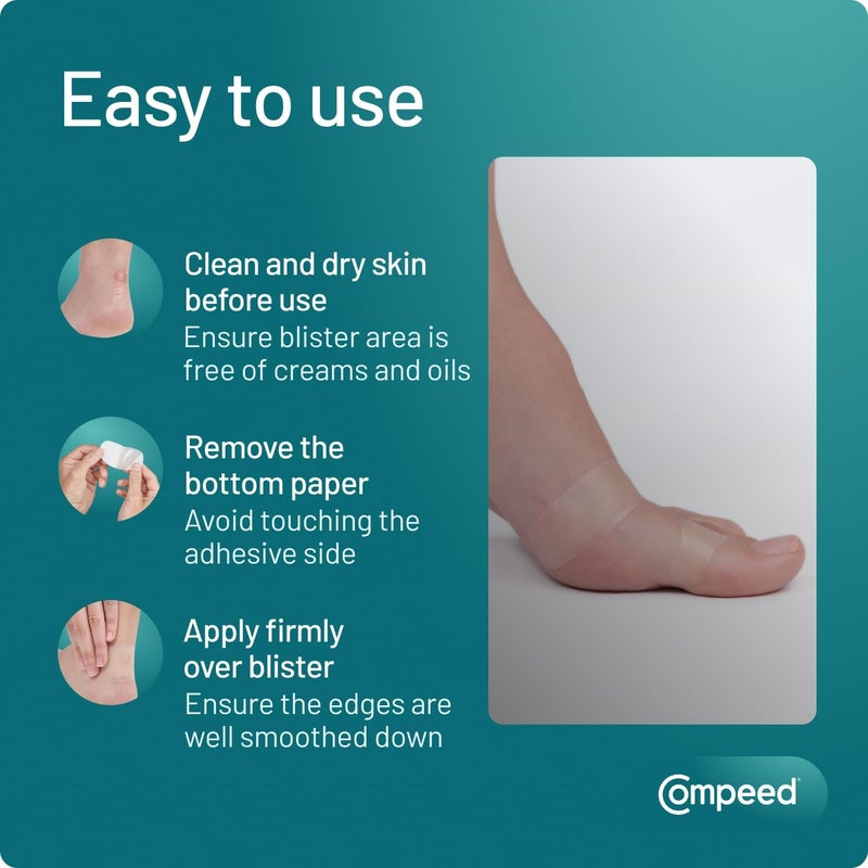 Compeed Blister Plasters for Toes - Instant Pain Relief, 8 Count - Image 5