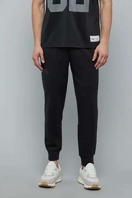 أر أند بي Solid Joggers with Drawstring Waist
