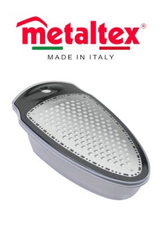 Metaltex Metaltex Diamond Grater with Container – Extra Sharp Stainless Steel Blades  - Image 1
