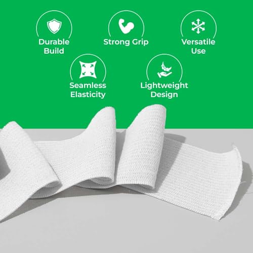 ZIBELL Elastic Bands for Tailoring, Sewing Elastic for Pants and Clothes, High Elasticity Knit Spool, DIY Projects (White, 0.75 Inch, 10 Meters) - Image 2