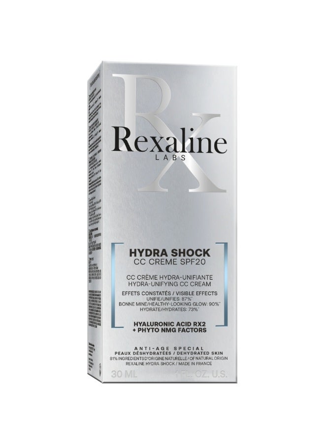 Rexaline Hydra Shock Hydrating Tinted CC Cream SPF20 30ml - Image 4