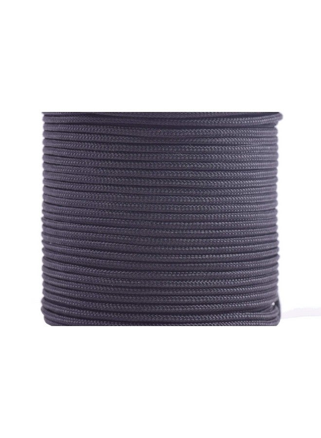 KONMAY 1.5Mm Braided Nylon Bracelet Making String Cord 150 Yards Nylon Shamballa Macramé/Beading Cord Lift Shade Cord Black 900 - Image 2