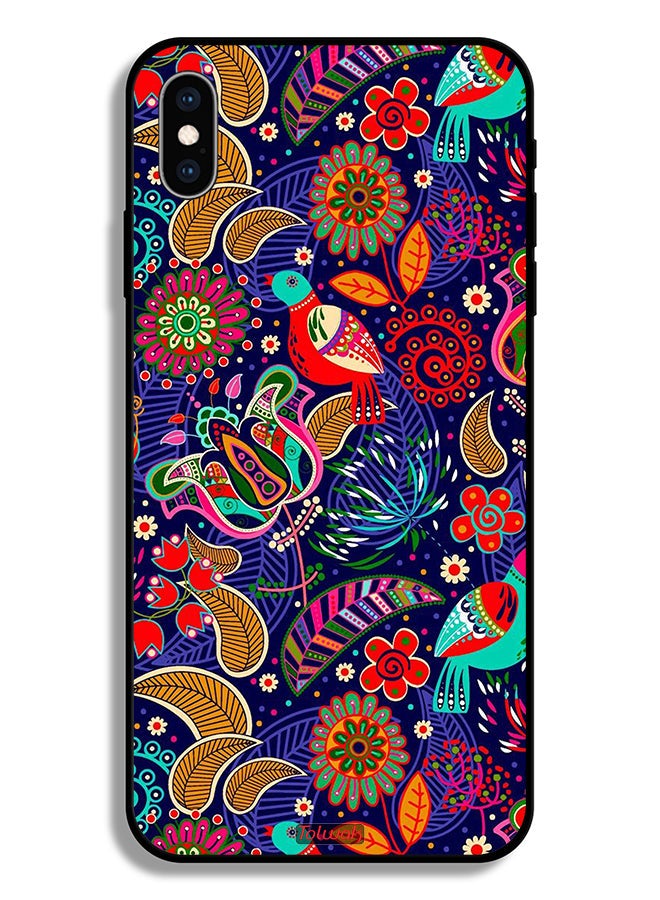 Tolwak Apple iPhone XS Protective Case Birds And Floral Pattern - Image 2