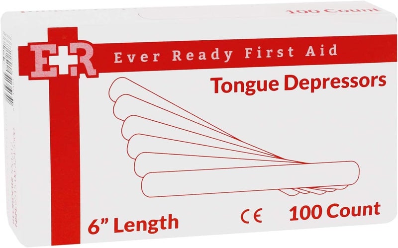 Ever Ready First Aid Wood 6" Tongue Depressors, Medical, All Purpose, Crafts - 100 Count - Image 5