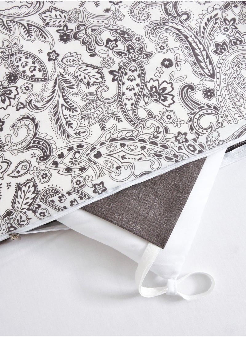 Master Home Textile - Cotton Floral Comforter Sets, Fits 200 x 200 cm Double Size Bed, 9 Pcs, 100% Cotton 200 Thread Count, With Removable Filling, Veronica Series - Image 1