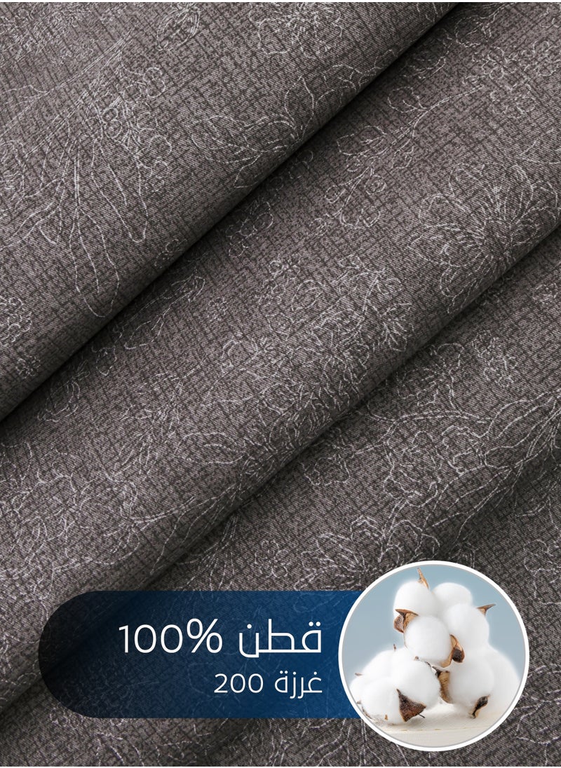 Master Home Textile - Cotton Floral Comforter Sets, Fits 200 x 200 cm Double Size Bed, 9 Pcs, 100% Cotton 200 Thread Count, With Removable Filling, Veronica Series - Image 1