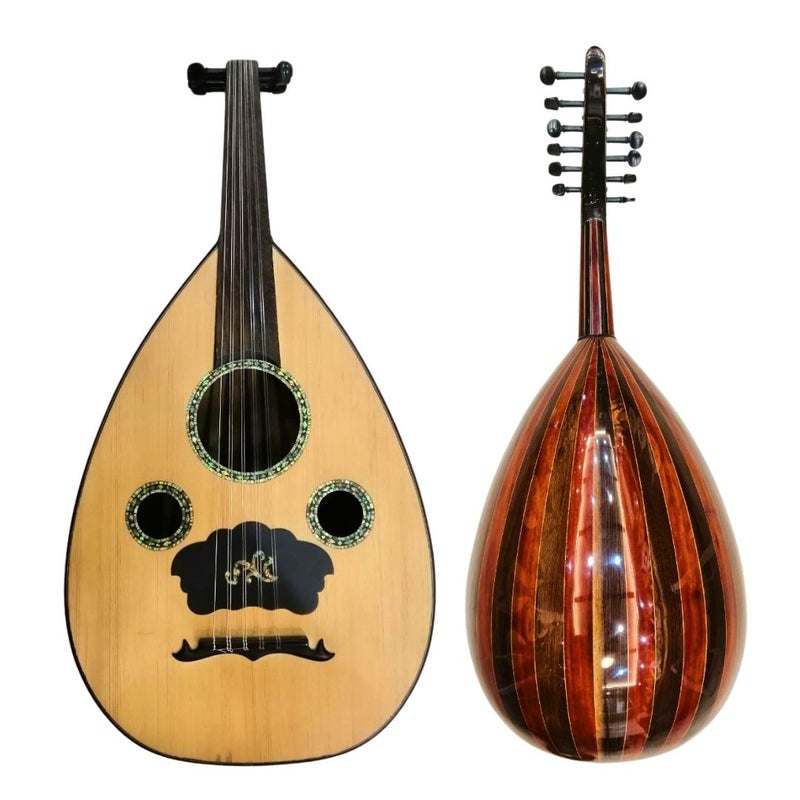 موسيقى الكرز عود موسيقي لوكس اباضه عزوز وجه سويدي ظهر ورد فنجي أصابع ابانوس