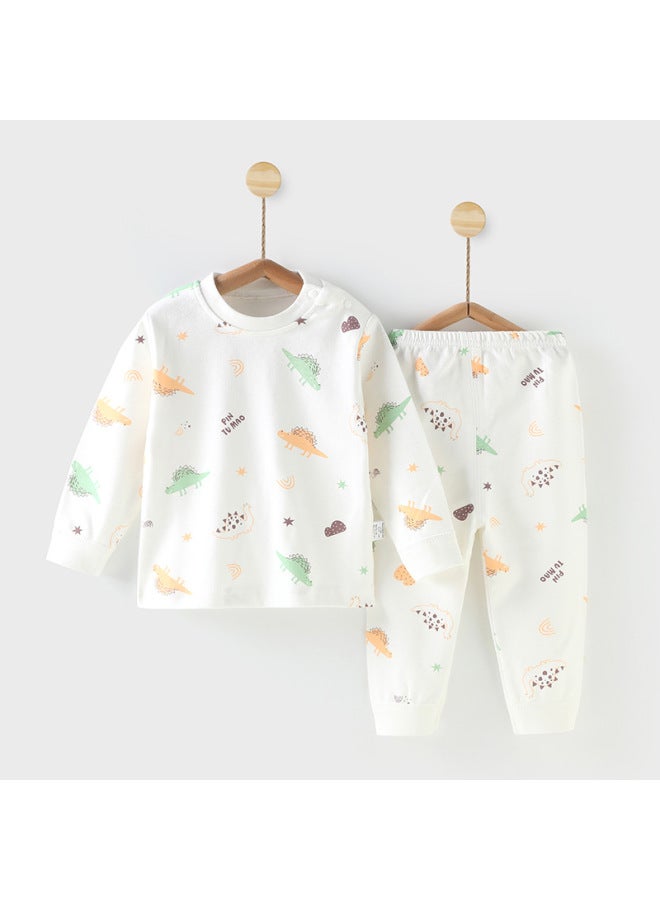 Autumn And Winter Men's And Women's Baby Autumn Clothes Long Pants Suit Baby Underwear Pure Cotton Newborn Children's Homewear Delivery