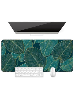 Desk Mat, Ultra Large Mouse Pad, XXL Gaming Mousepad, Green Tropical Leaves Desk Pad, Big Extended Full Size Mouse Pad, Desktop Desk Matt for Keyboard, Laptop & Computer - pzsku/Z054ADDE92F93440EC54CZ/45/_/1731913955/1d6b69a8-3edd-4dad-ac7a-e9ade7c64f83