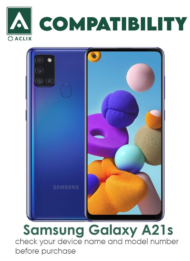 ACLIX Antistatic ESD Dustproof Premium Quality High Definition Tempered Glass Screen Protector Designed For Samsung Galaxy A21s - Image 3