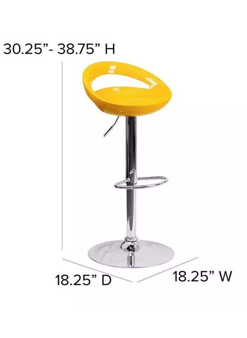 CAMA Fiber bar chair with a modern design, yellow color from Cama  - Image 4