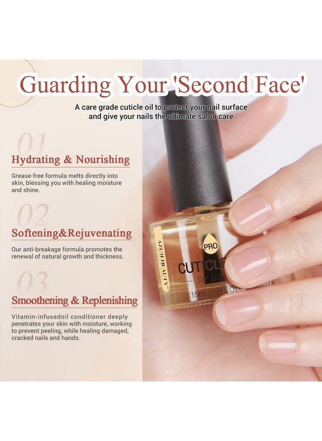 AZUREBEAUTY Cuticle Oil 15Ml Natural Nail Nourishing Oil & Cuticles Care Strengthener Oil With Vitamin E And Keratin For Repair Moisturize And Strengthener For Damaged Nails  - Image 3