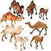 Supervitae 8 Pcs Christmas Large Plastic Camels Toys Plastic Figures Big Size Wild Arabian Camel Dromedary Toy Desert Stuffed Animals Figures with Humps Play for Home Diorama Decor - Image 3