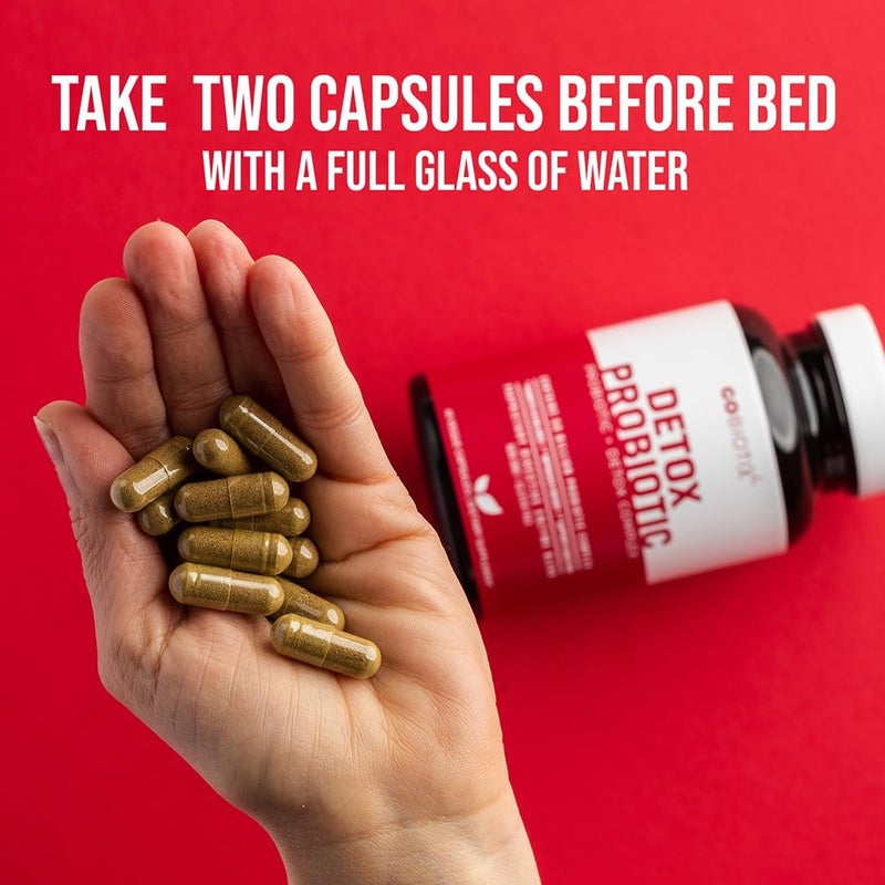 GOBIOTIX Detox Probiotic Supplement for Digestive Health  Milk Thistle Turmeric and Dandelion Root Enzymes for Gut Health  50 Billion CFU  60 Capsules - Image 4