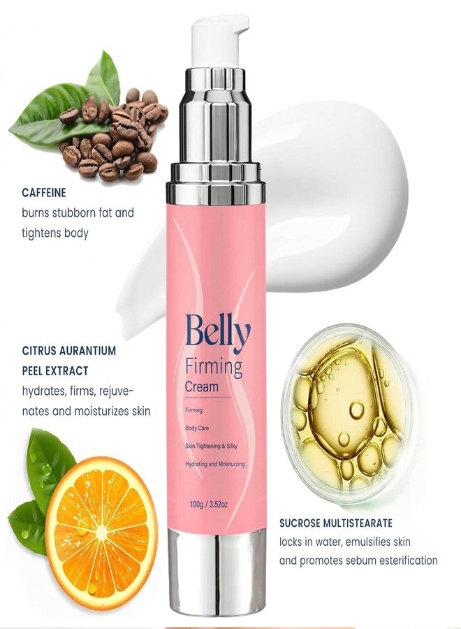 Pulchra Belly Firming Cream for Tightening: B Flat Anti Cellulite Cream for Stomach, Arms, Thighs, Waist, Butt - Moisturizing Body Lotion For Women and Men, 3.52 Fl. OZ - Image 2
