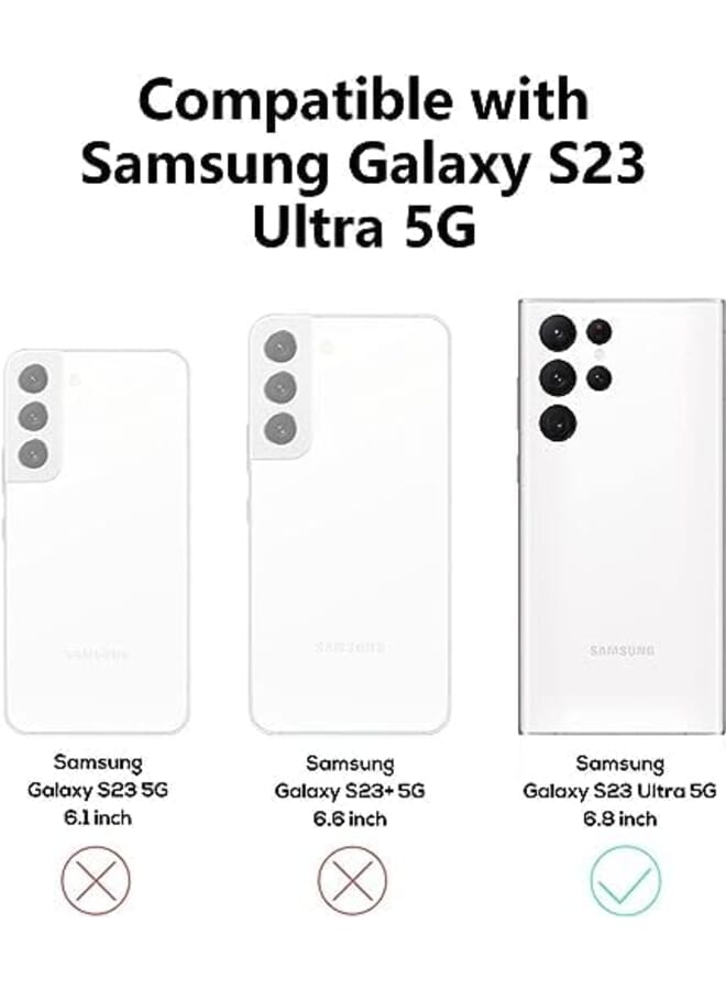 Excefore Mobile Phone Case Compatible With Magsafe Galaxy S23 Ultra Premium Plating Heart Design Case Shockproof Tpu Bumper Wireless Charging Compatible Slim And Stylish Cover - Image 3