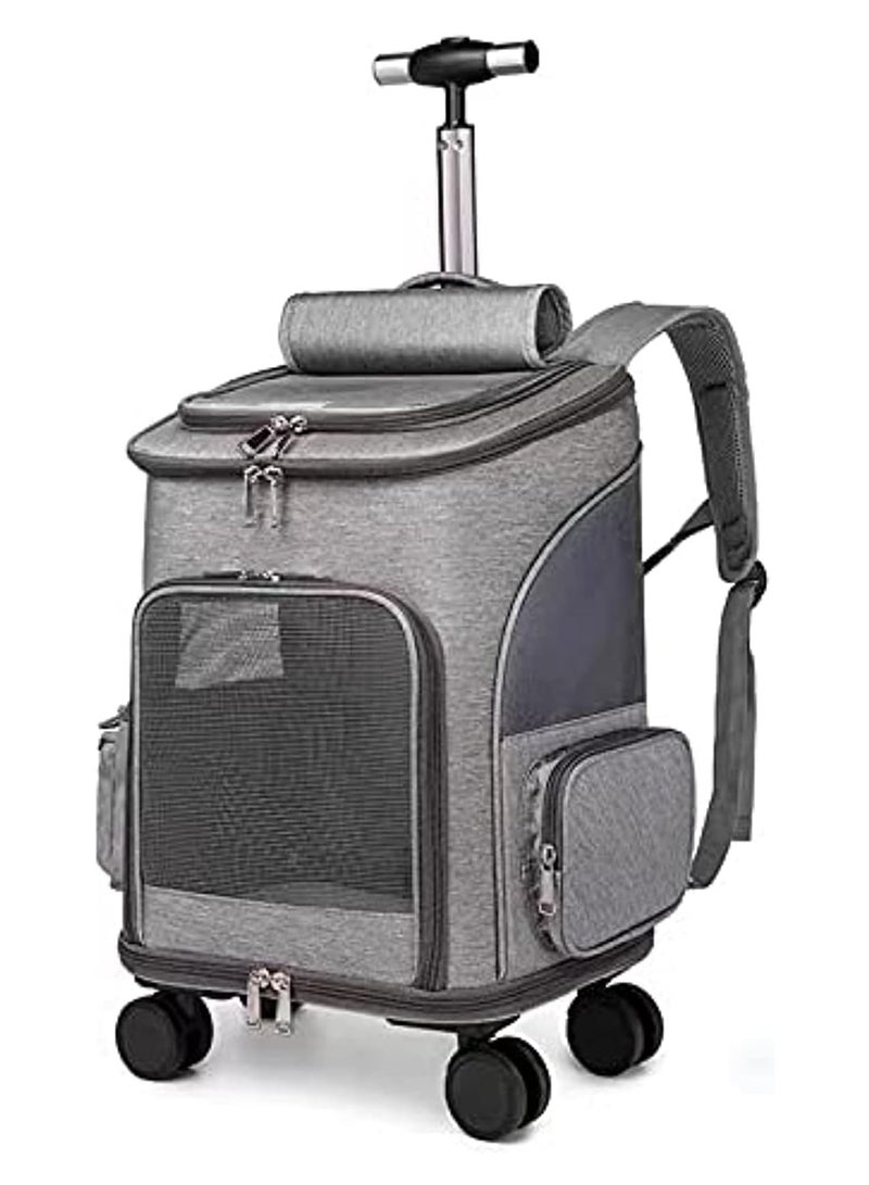 حقيبة ظهر لحمل الحيوانات الأليفة قابلة للتمدد والطي والتهوية - Image 1