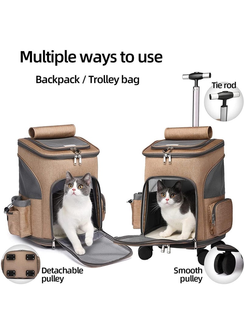 حقيبة ظهر لحمل الحيوانات الأليفة قابلة للتمدد والطي والتهوية - Image 5