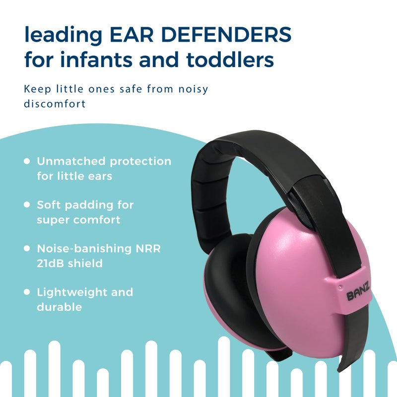 بانز Bubzee Baby Headphones for Noise Protection - Baby Ear Muffs, Newborn Infant  Toddler, 0 to 36 Months, Adjustable - Image 3