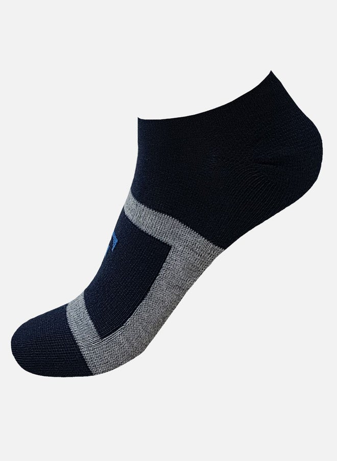 FIMS جوارب جري بطول الكاحل للرجال من فIMS - عبوة من 3 قطع مزخرفة بخطوط - Image 4