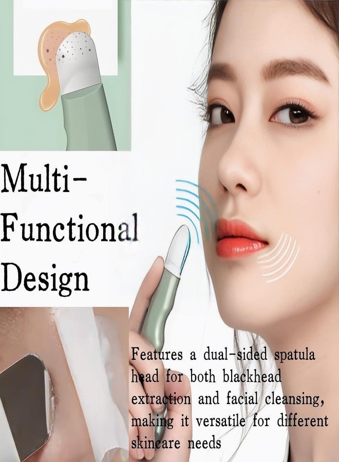KINTEGOOD Blackhead Remover Tool, Reusable Face Spatula Scrubber for Deep Cleansing, Skin Care Tool for Men and Women, Green - Image 4