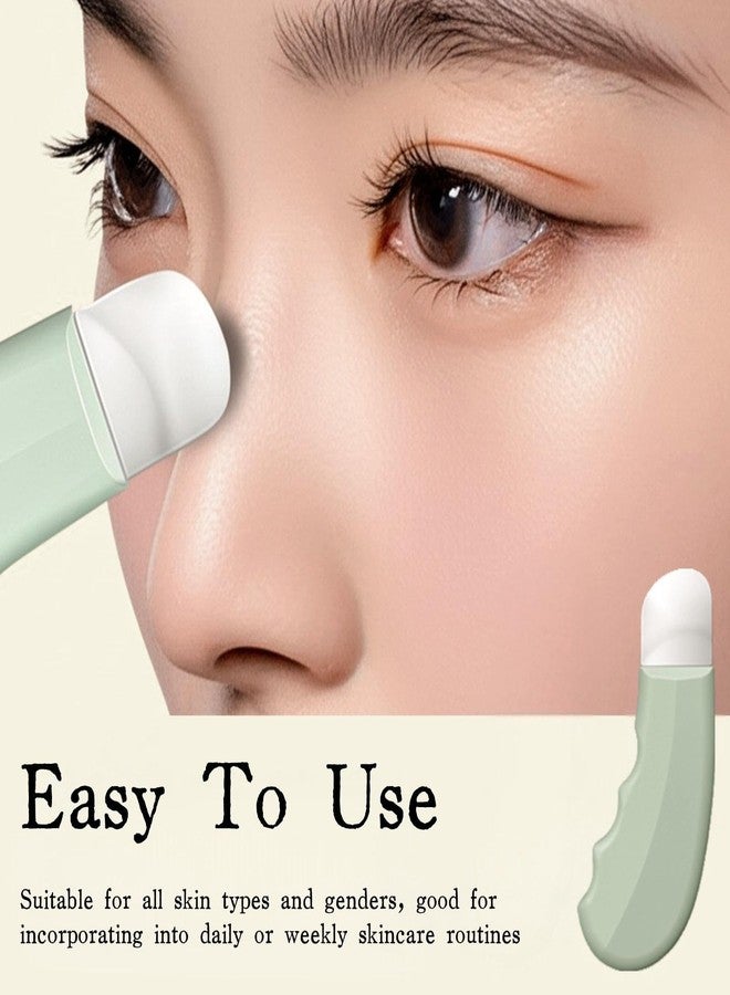 KINTEGOOD Blackhead Remover Tool, Reusable Face Spatula Scrubber for Deep Cleansing, Skin Care Tool for Men and Women, Green - Image 2