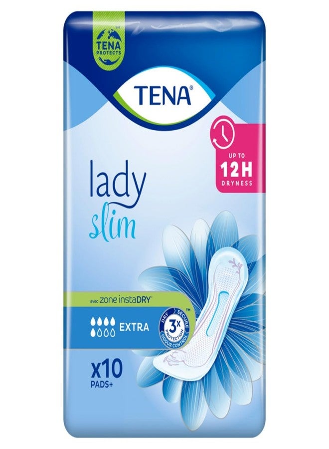 TENA Lady Slim Style | Incontinence Lady Extra Liners | Upto 12 Hours Dryness | Bladder Control Pads | Triple Protection from leaks, odour and moisture | Breathable Textile | Length 31.2 cm | 10 Units - Image 1