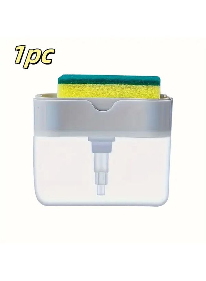 مضخة صابون أطباق يدوية رمادية لموزع الصابون في محطات المطابخ التجارية - Image 1