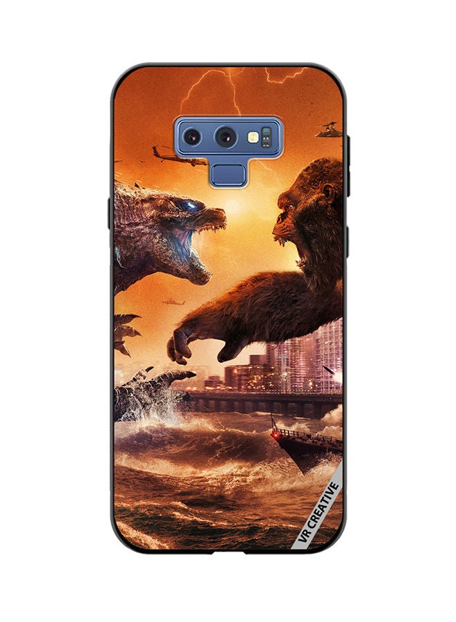 VR CREATIVE Protective Case Cover For Samsung Galaxy Note 9 Godzilla Vs Kong Design Multicolour - Image 1