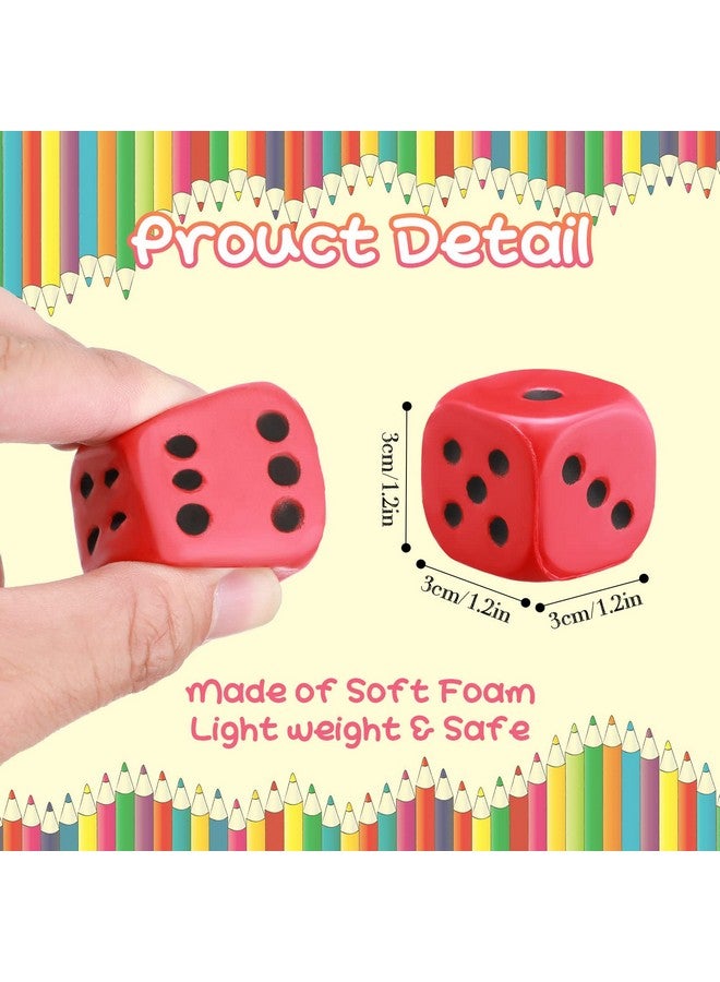 Kasyat 36 Pieces Foam Dice Colorful Cubes Block of Dice with Number Dots for Boy Girl Over 3+, Building, Educational Toys, Math Teaching, Pastime, Party Favors and Classroom Supplies - Image 3