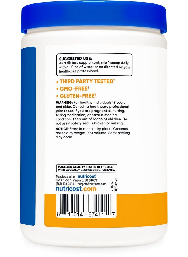 Nutricost Magnesium Citrate Powder (Peach Mango, 500 Gram) - Image 4