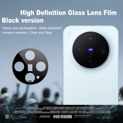 FabeKee Tempered Glass Screen Protector Compatible for Vivo X300 5G | Front And Back Screen Guard With camera lens protector (Combo) - Image 3