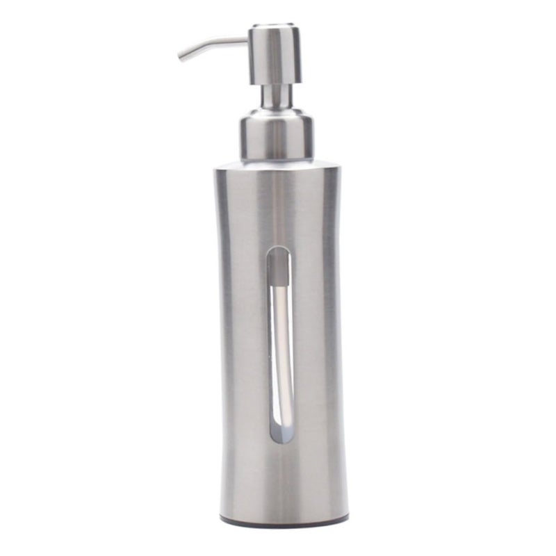 Alipis Stainless Steel Soap Bottle Hand Soap Dispenser Liquid Pump Dispenser Liquid Dispenser Cleaning Lotion Dispenser Liquid Soap Pump Soap Dispenser Pump Stainless Steel Silver Filling - Image 1