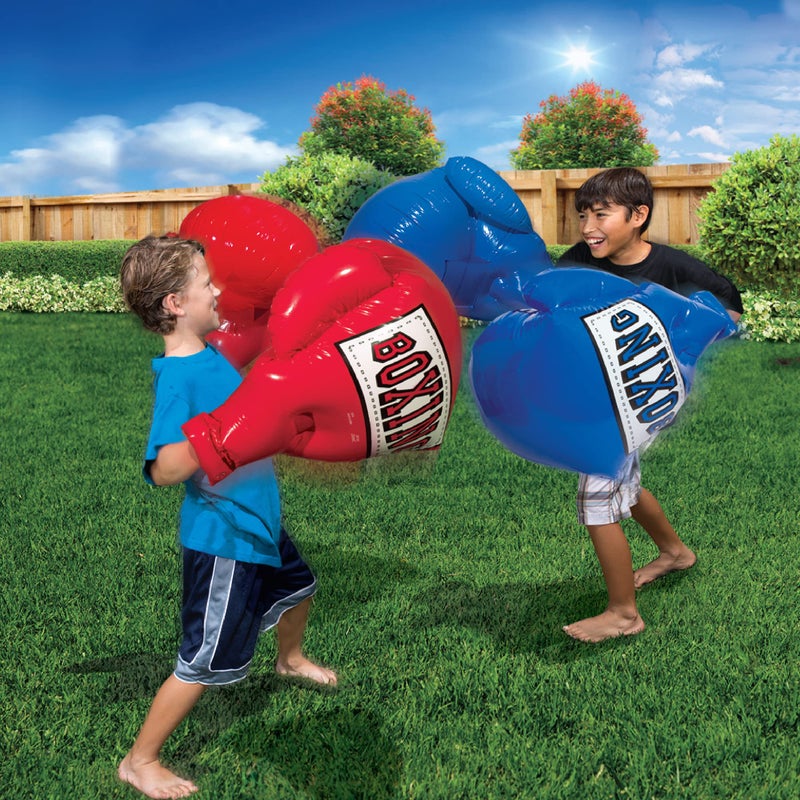 Banzai Kids Inflatable Mega Boxing Gloves 1 Set (Red or Blue) - Image 4