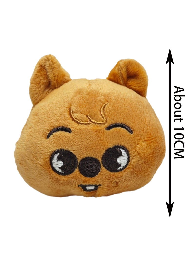 10cm Brown Bear Plush Toy, Stray Kid Skzoo Plush Toy Doll Keychain Boy Girl Birthday Gift - Image 2
