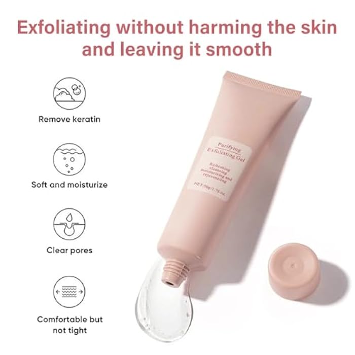 MrCuvaryas Exfoliating Face Scrub, Purifying Exfoliating Gel, Face Exfoliator, Facial Scrubs, Body & Facial exfoliating Scrub, Gentle Facial Exfoliator Cleanser for All Skin Types, Cleans Dirt & Oils (1 PCS) - Image 2