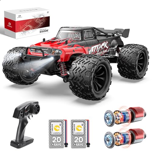 DEERC 9500E 116 Scale All Terrain RC Car 4x4 High Speed 40 KPH RC Truck 24Ghz Remote Control Truck with 2 Batteries OffRoad Monster Truck for Adults Kids - Image 1