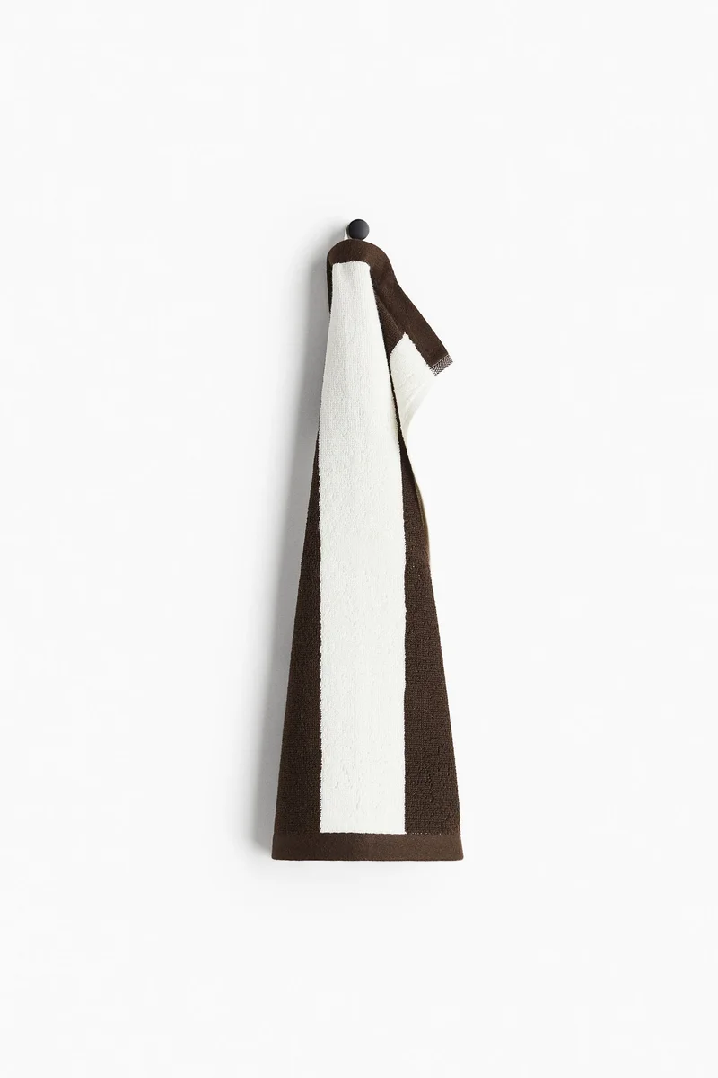 H&M Striped cotton terry guest towel