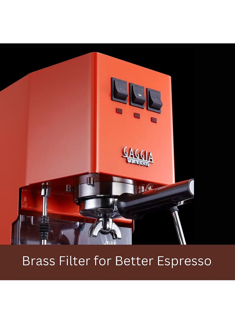GAGGIA - Gaggia Classic Evo 2023 | Lobster Red | Manual Espresso Machine | Made in Italy | Coffee Machine with Professional Steam Wand | Latte and Cappuccino Maker for Home - Image 1