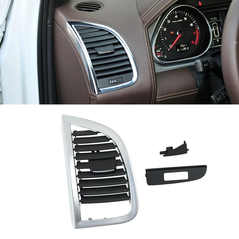 Goodithy Dashboard Front Air Vent Outlet Cover Air Conditioning Grille AC Vent Cover Panel Trim Replacement For Audi Q7 20062015 Left