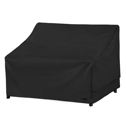 NettyPro Patio Sofa Cover Waterproof Heavy Duty Outdoor Couch Furniture 3 Seater Daybed Cover 66 Wx 35 Dx 35 H Black - Image 1